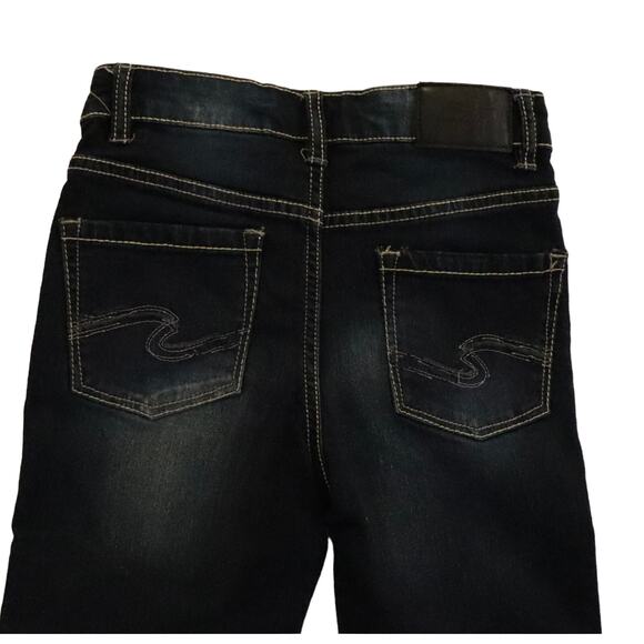 Youth Boys Silver Brand Dark Denim Jeans Size 5, Like New - Picture 4 of 10